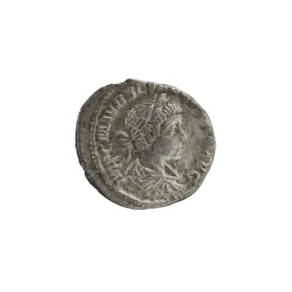 Denarius, Alexander Severus 208–235; Roman emperor 222–235. Obverse: Bust of Alexander Severus in