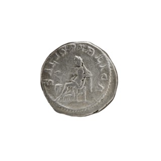 Denarius, personifications, Alexander Severus Roman emperor; 222–235 — iconography: Salus
