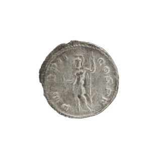 Denarius, Alexander Severus 208–235; Roman emperor 222–235. Obverse: Bust of Alexander Severus with
