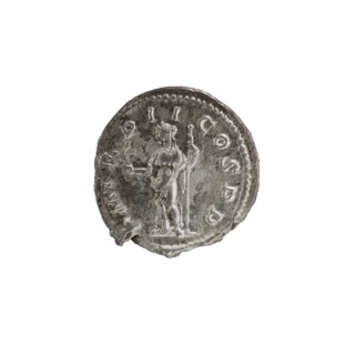 Denarius, Alexander Severus 208–235; Roman emperor 222–235. Obverse: IMPCMAVRSEVALEXANDAVG — Bust