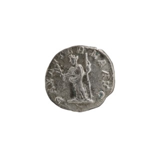 Denarius, Alexander Severus 208–235; Roman emperor 222–235. Obverse: Bust of Alexander Severus with