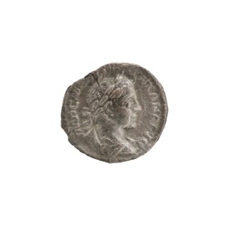 Denarius, Alexander Severus 208–235; Roman emperor 222–235. Obverse: Bust of Alexander Severus in