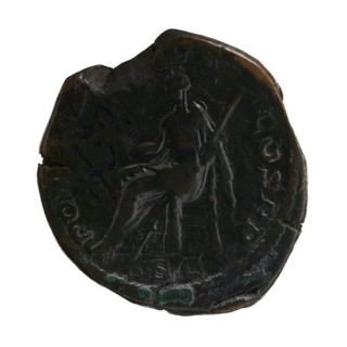 Sestertius, Roman deities, Alexander Severus Roman emperor; 222–235 — iconography: Pax