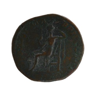 Sestertius; personifications; Alexander Severus Roman Emperor, 222–235 — iconography: Securitas.