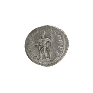 Denarius, Alexander Severus 208–235; Roman emperor 222–235. Obverse: Bust of Alexander Severus