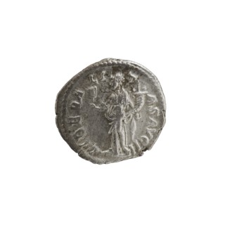 Denarius, Alexander Severus Roman emperor; 222–235 — iconography: personifications, Liberalitas.