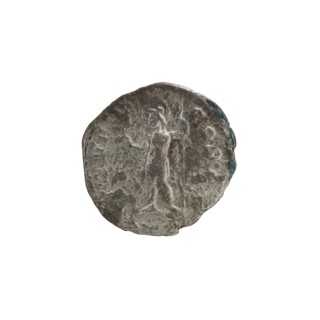 Denarius of Alexander Severus reigned 222–235 CE. Obverse: Bust of Alexander Severus right, wearing