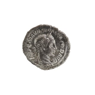 Denarius, personifications, Alexander Severus Roman emperor; 222–235 — iconography: Salus