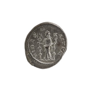 Denarius, personifications, Alexander Severus Roman emperor; 222–235 — iconography: Fides Fidelity,