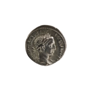 Denarius; Roman; Alexander Severus emperor, 222–235. Obverse: Bust of Alexander Severus right,