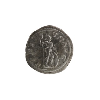 Denarius, Alexander Severus Roman emperor; 222–235 — iconography: personifications, Virtus.