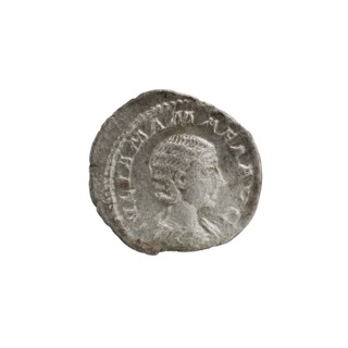 Denarius; obverse: Julia Mamaea ca. 180–235; Augusta 222–235, issuer: Alexander Severus 208–235;