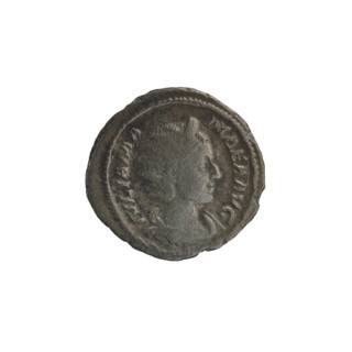 Denarius depicting Julia Mamaea ca. 180–235; Augusta 222–235 and Alexander Severus 208–235; Roman