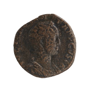 Sestertius of Julia Mamaea ca. 180–235 and Alexander Severus 208–235; Roman emperor 222–235,