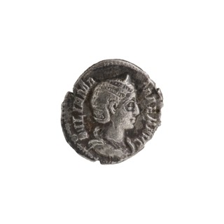 Denarius depicting Julia Mamaea ca. 180–235; Augusta 222–235 and Alexander Severus 208–235; Roman