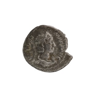 Denarius depicting Julia Mamaea ca. 180–235; Augusta 222–235 and Alexander Severus 208–235; Roman