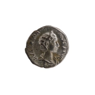 Denarius depicting Julia Mamaea ca. 180–235; Augusta 222–235 and Alexander Severus 208–235; Roman