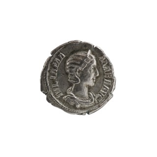 Denarius; obverse: Julia Mamaea ca. 180–235; Augusta 222–235, issuer Alexander Severus 208–235;