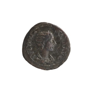 Denarius depicting Julia Mamaea ca. 180–235; Augusta 222–235 and Alexander Severus 208–235; Roman