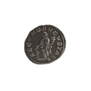 Denarius, Julia Mamaea ca. 180–235; Augusta 222–235 co-creator; Alexander Severus 208–235; Roman