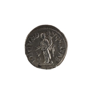 Denarius depicting Julia Mamaea ca. 180–235; Augusta 222–235 and Alexander Severus 208–235; Roman