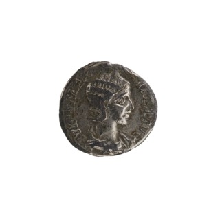 Denarius of Alexander Severus 208–235; Roman emperor 222–235, issued by Julia Mamaea ca. 180–235;