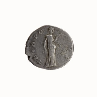 Denarius, 138. Obverse: Head of Antoninus Pius without a cap to the right; inscription IMP T AEL