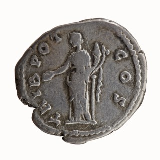 Denarius, Hadrian 76–138; Roman emperor 117–138 as issuer; Antoninus Pius 86–161; Roman emperor