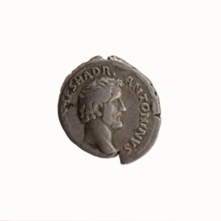 Denarius, Antoninus Pius 86–161; Roman emperor 138–161. Obverse: head of Antoninus Pius uncovered