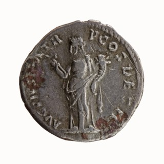 Denarius, Antoninus Pius 86–161; Roman emperor 138–161, issuer. Obverse: Head of Antoninus Pius