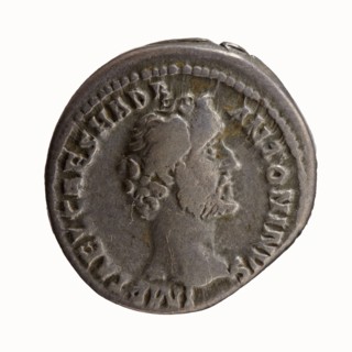 Denarius, Antoninus Pius 86–161; Roman emperor 138–161. Obverse: head of Antoninus Pius bare,
