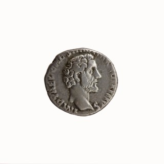 Denarius, Antoninus Pius 86–161; Roman Emperor 138–161. Obverse: head of Antoninus Pius bare,