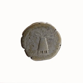 Denarius, Antoninus Pius 86–161; Roman Emperor 138–161. Obverse: Head of Antoninus Pius uncovered