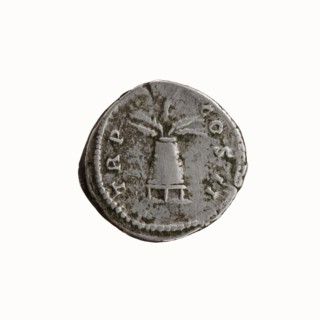 Denarius, Antoninus Pius 86–161; Roman Emperor 138–161. Obverse: Head of Antoninus Pius uncovered