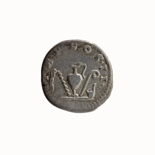 Denarius, Antoninus Pius 86–161; Roman emperor 138–161 issuer. Obverse: Head of Antoninus Pius