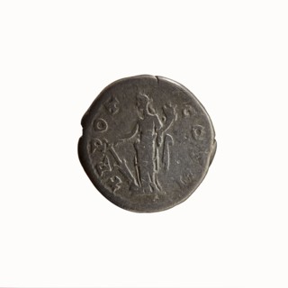 Denarius of Antoninus Pius 86–161; Roman emperor 138–161. Obverse: bare-headed bust of Antoninus