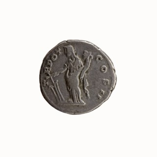 Denarius, Antoninus Pius 86–161; Roman emperor 138–161. Obverse: head of Antoninus Pius uncovered