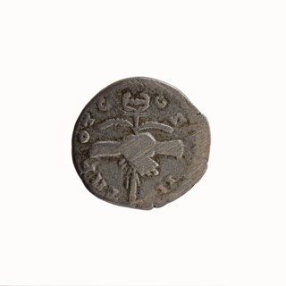Denarius of Antoninus Pius 86–161; Roman emperor 138–161. Obverse: Head of Antoninus Pius in a