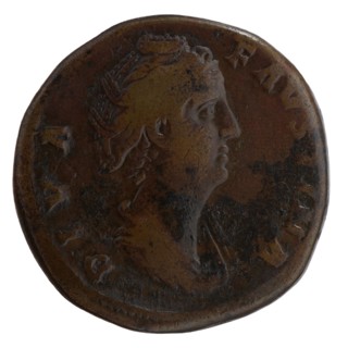 Sestertius, posthumous issue for Faustina the Elder 98–141; Roman empress 138–141; issuer: