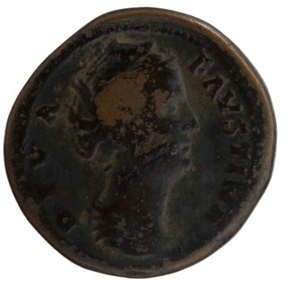 Sestertius, posthumous issue for Faustina the Elder 98–141; Roman empress 138–141; issuer: