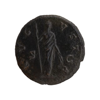 Dupondius/as; Faustina the Elder 98–141; Roman empress 138–141 posthumous; Antoninus Pius 86–161;