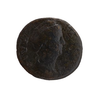Dupondius/as; Faustina the Elder 98–141; Roman empress 138–141 posthumously and Antoninus Pius