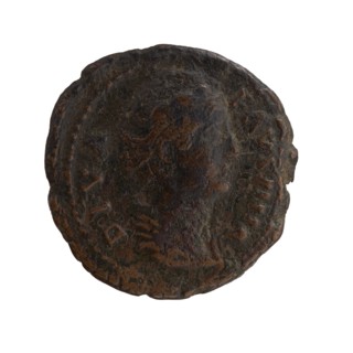 Dupondius/as, Faustina the Elder 98–141; Roman empress 138–141 posthumous, issuer: Antoninus Pius