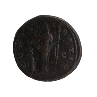 As/dupondius; Faustina the Elder 98–141; Roman empress 138–141 posthumously; Antoninus Pius 86–161;