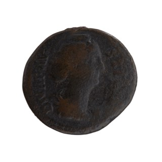 Dupondius/as; Faustina the Elder 98–141; Roman empress 138–141 posthumously; Antoninus Pius 86–161;
