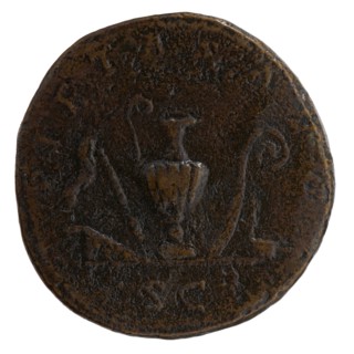 Sestertius, Marcus Aurelius 121–180; Roman emperor 161–180 as Caesar 139–161; issuer: Antoninus