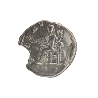 denarius, Septimius Severus 146–211; Roman emperor 193–211 issuer; obverse: head of Septimius