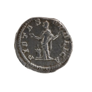 Denarius of Septimius Severus 146–211; Roman emperor 193–211. Issuer: Julia Domna ca. 160–217;
