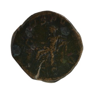 Sestertius of Severus Alexander Roman emperor 222–235, struck 222–228. Obverse: