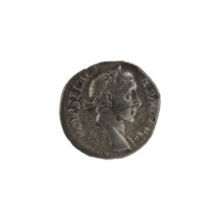 Denarius depicting Roman deities and Sol; obverse with Alexander Severus Roman emperor, 222–235 —